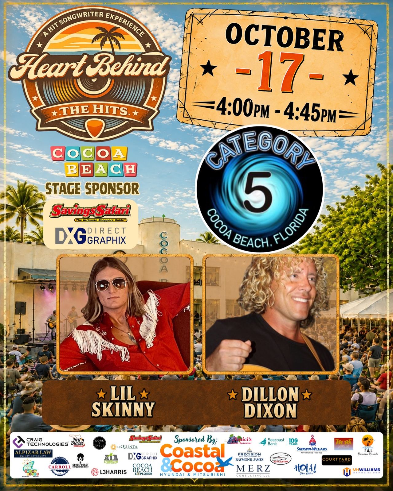 Artist spotlight: Lil Skinny and Dillon Dixon, October 17, 4:00–4:45 PM, Category 5