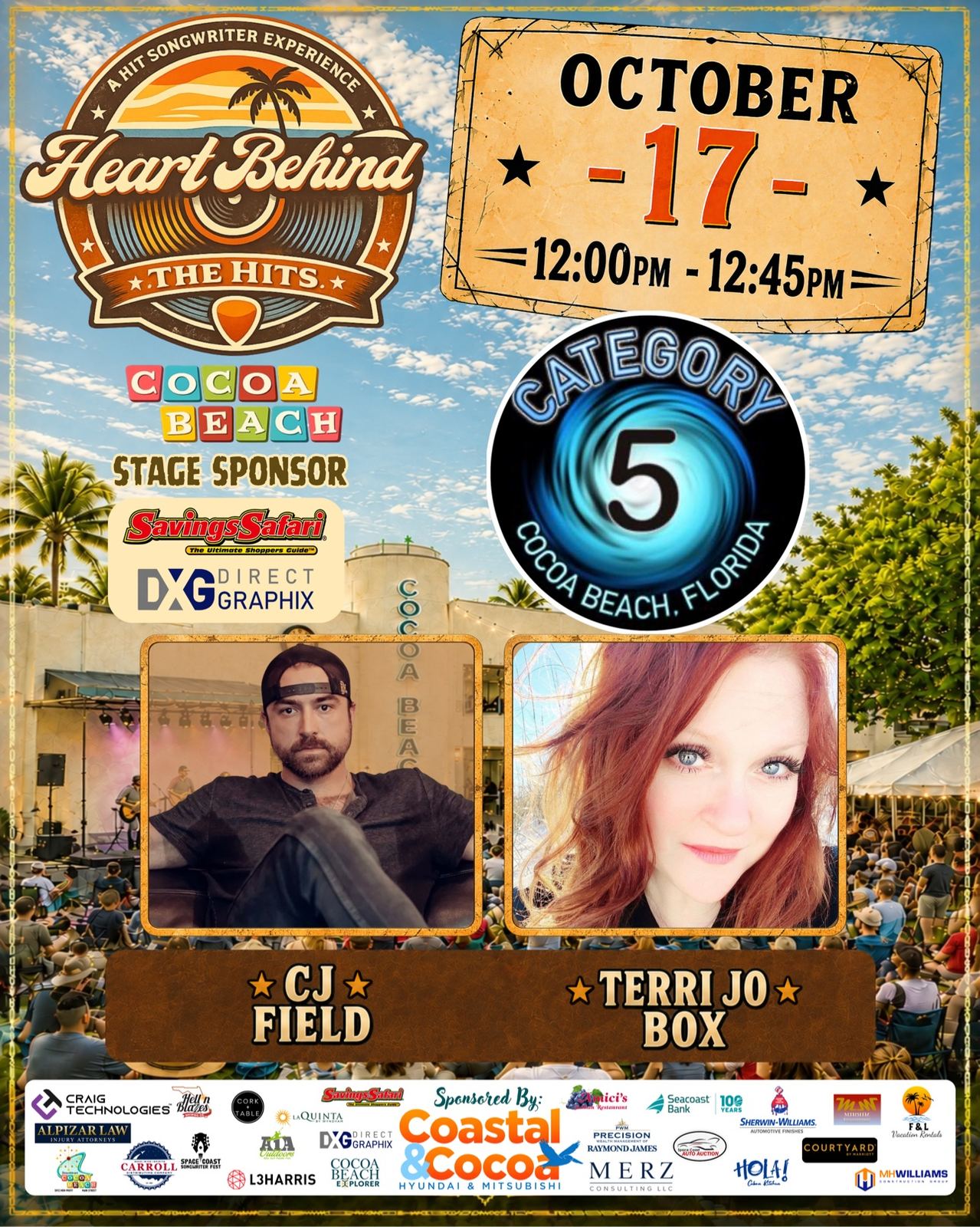 Artist spotlight: CJ Field and Terri Jo Box, October 17, 12:00–12:45 PM, Category 5